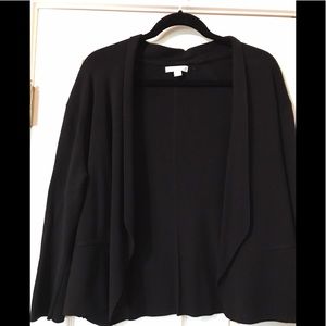 New York & Co short tuxedo cardigan, black L